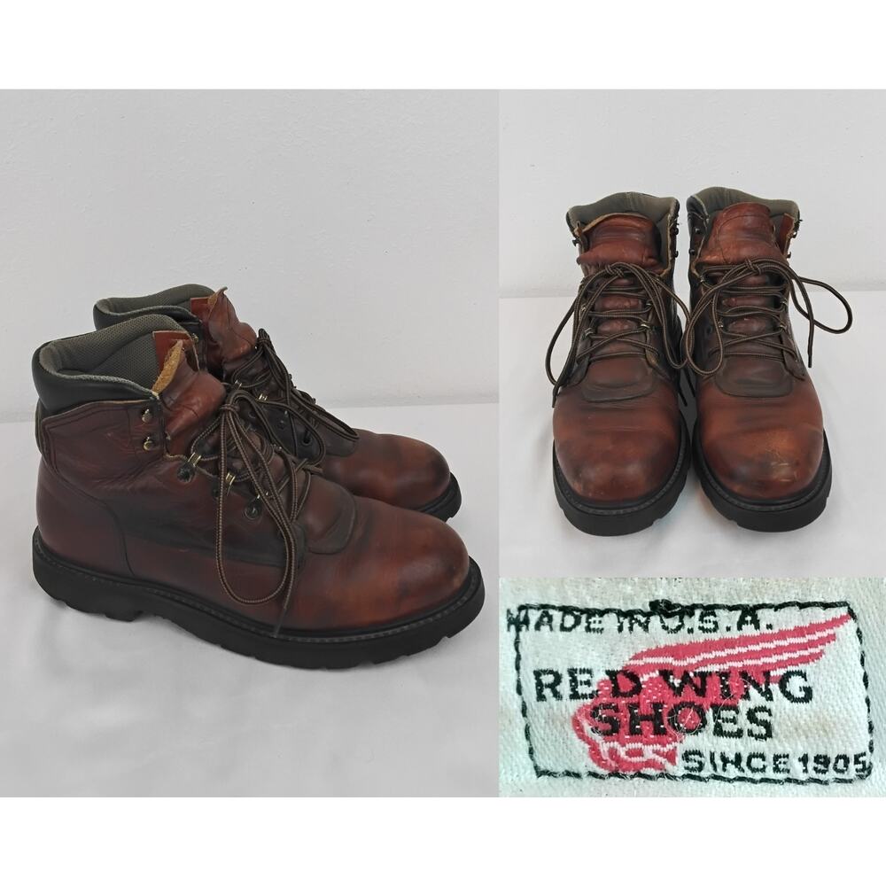 Red Wing Brown Leather Boots Men's 11D *W4747